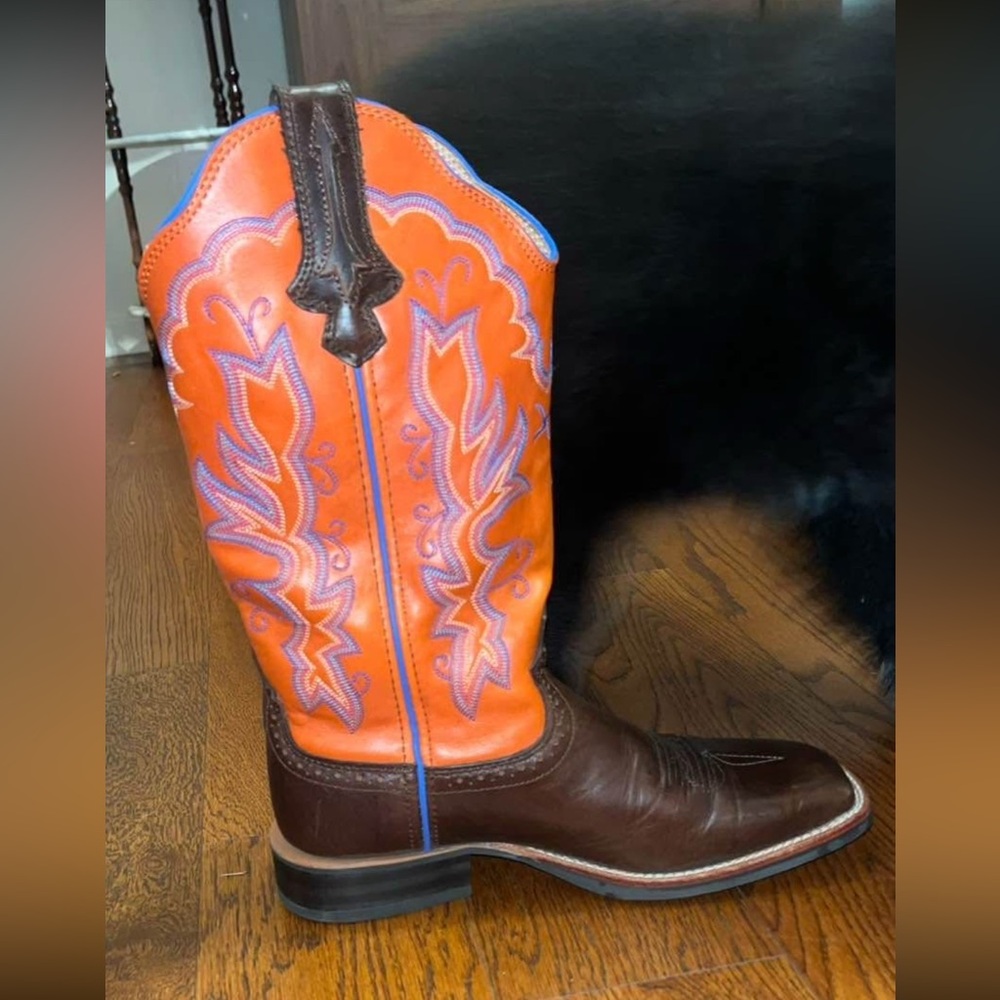 Women’s Twisted X Brown and Coral Cowboy Boots